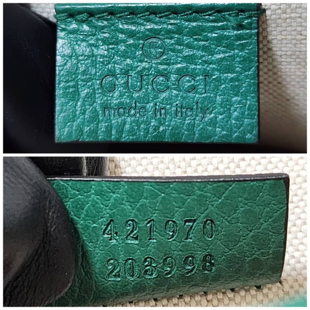 Authentic Gucci Small Leather Dionysus Crossbody Bag Green - Picture 14 of 16